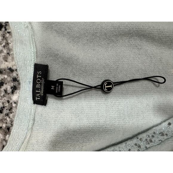 Talbots Sweater Luxury Light Blue Size M - Picture 7 of 9